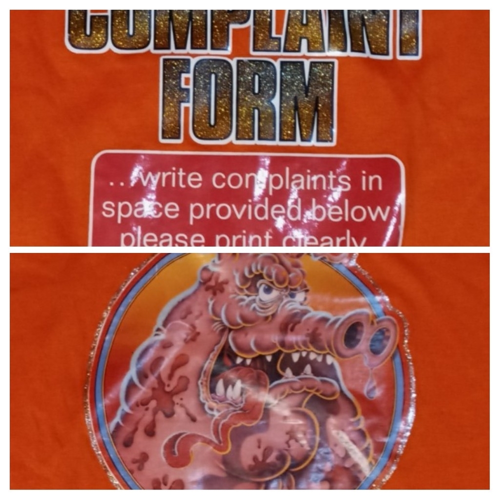 Vintage 70s Complaint Form Born In Barn t shirt